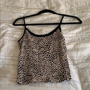 lace cheetah tank